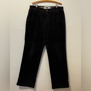 MOUNTAIN KHAKIS Cottonwood Corduroy Pants Mens 36x32 Black Heavy Cords EUC